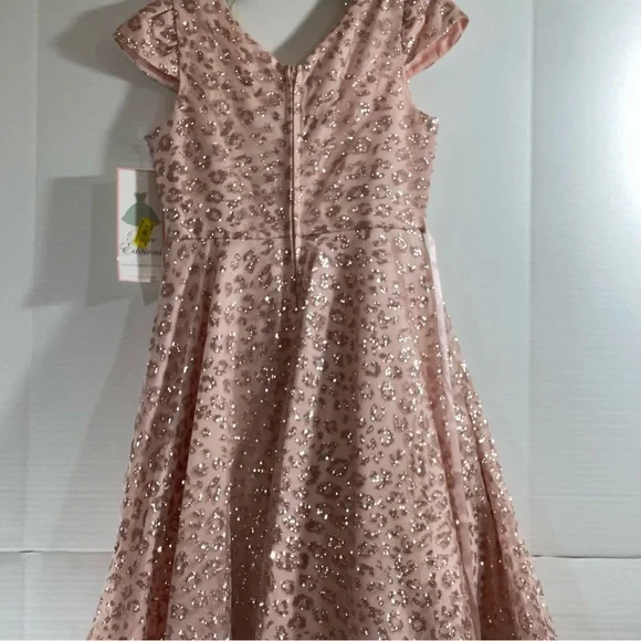 rare editions gold dress Ladivine CD729 Elegantly Fitted Evening Gown – Mia Bella Couture main image 1